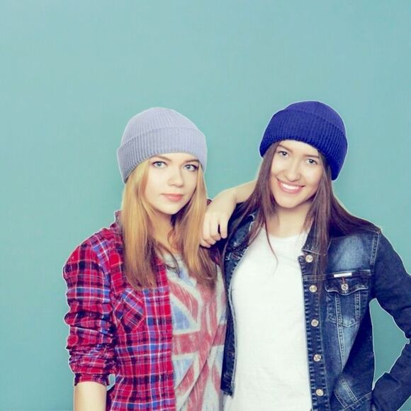 Y2K Streetwear Gray Rib Knit Skull Cap Beanies Hat NEW - Picture 3 of 4